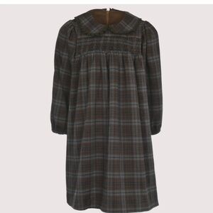 NWT plaid print ruffle girls dress